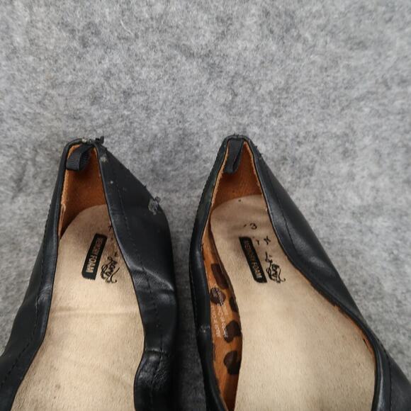 Faded Glory Shoes Kid 13 Ballet Flat Slip On Round Toe Girl Stretch Casual Black - Picture 3 of 12